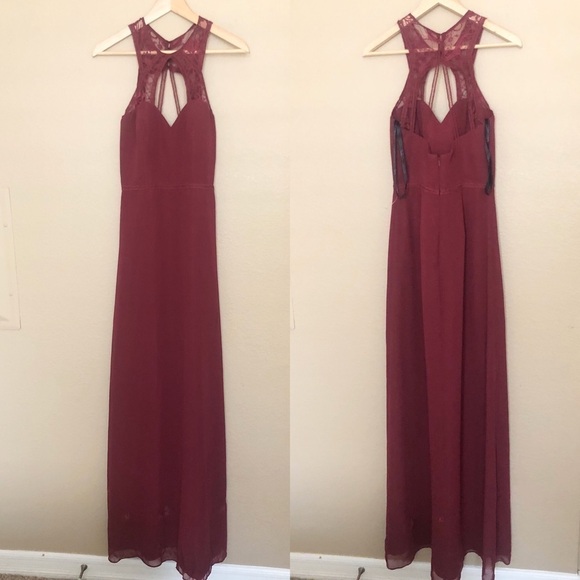 Hayley Paige occasions lace bridesmaid dress - Picture 2 of 7